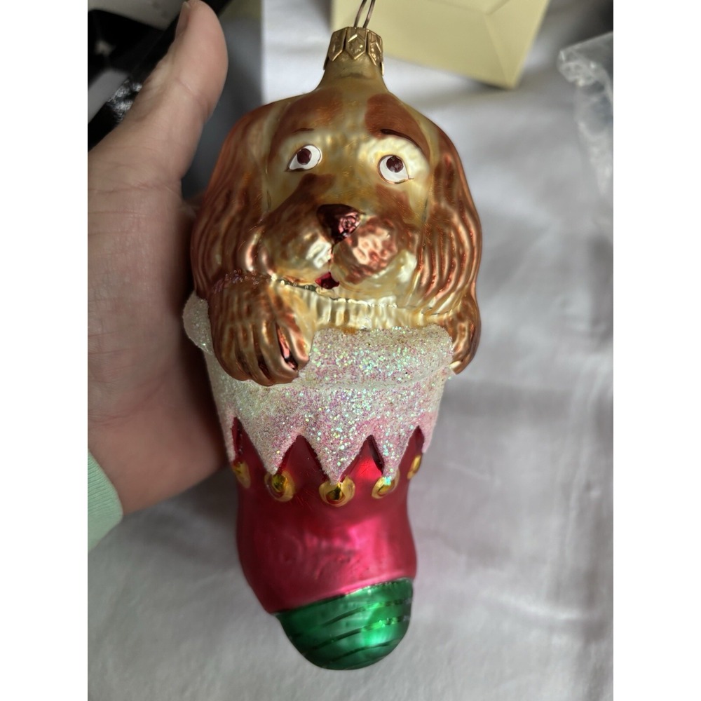 Christopher Radco‎ Christmas Puppy Love Christmas Ornament In 1995. 2279
